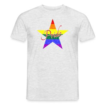 LGBTQ Pride - Männer T-Shirt - Grau meliert - Vorne - AI Model Male 178 dark (178cm)