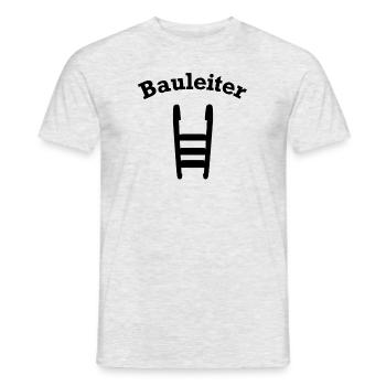 Bauleiter Baustellenleiter - Männer T-Shirt - Grau meliert - Vorne - AI Model Male 178 dark (178cm)