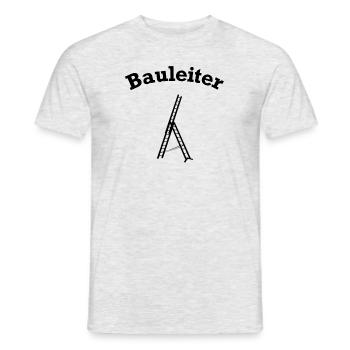 Bauleiter Baustelle Baustellen lustig - Männer T-Shirt - Grau meliert - Vorne - AI Model Male 178 dark (178cm)