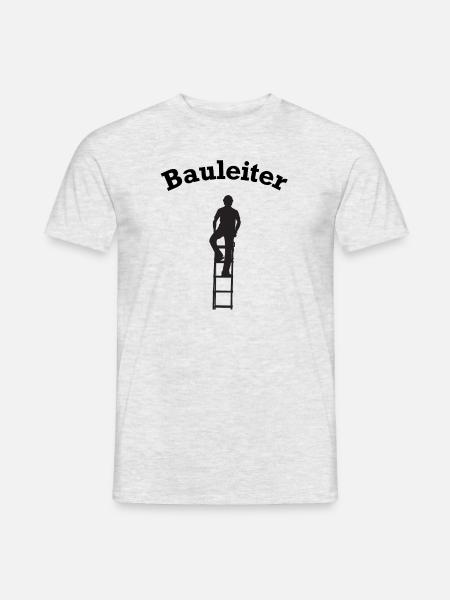 Bauleiter Baustelle Baustellen lustig - Männer T-Shirt - Grau meliert