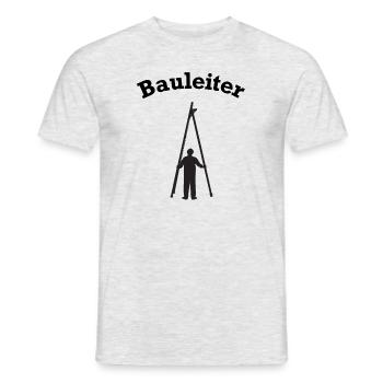 Directeur de la construction Chef de Pun Building House Construction Chantier - T-shirt homme - gris chiné - Devant - AI Model Male 178 dark (178cm)