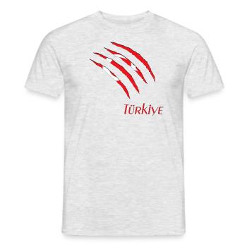 Türkei Türkiye - Männer T-Shirt - Grau meliert - Vorne - AI Model Male 178 dark (178cm)