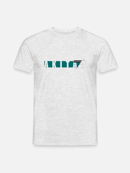 Akita Inu design - Men's T-Shirt - heather grey