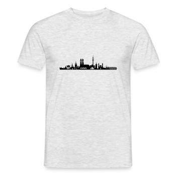 Munich - T-shirt homme - gris chiné - Devant - AI Model Male 178 dark (178cm)