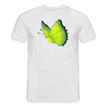 Papillon - T-shirt homme - gris chiné - Devant - AI Model Male 178 dark (178cm)