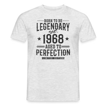 Légendaire depuis 1968 - T-shirt homme - gris chiné - Devant - AI Model Male 178 dark (178cm)