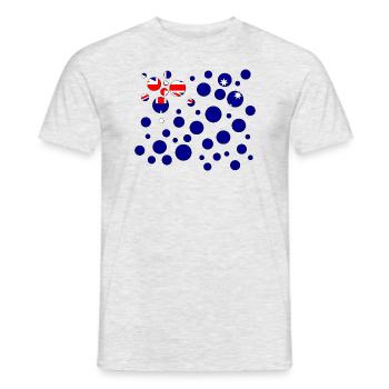 Australia - Männer T-Shirt - Grau meliert - Vorne - AI Model Male 178 dark (178cm)
