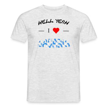 I love Bavaria - Männer T-Shirt - Grau meliert - Vorne - AI Model Male 178 dark (178cm)