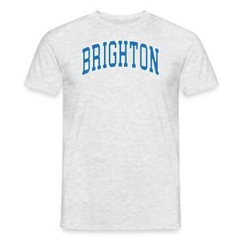 Brighton - Männer T-Shirt - Grau meliert - Vorne - AI Model Male 178 dark (178cm)
