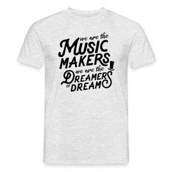 Quotes - Willy Typo - Männer T-Shirt - Grau meliert - Vorne - AI Model Male 178 dark (178cm)