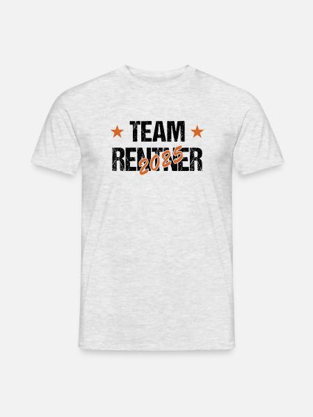 Rentner 2025 - Das perfekte Geschenk - Männer T-Shirt - Grau meliert