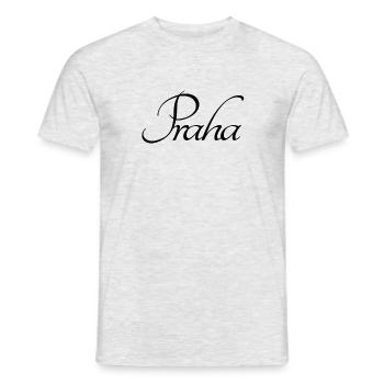 Praha Prag - Männer T-Shirt - Grau meliert - Vorne - AI Model Male 178 dark (178cm)