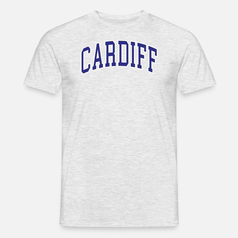 Cardiff - Männer T-Shirt - Grau meliert