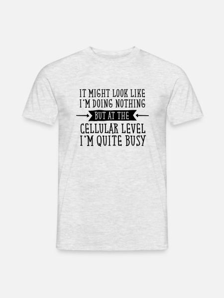 It Might Look That I'm Doing Nothing.. - Men's T-Shirt - heather grey