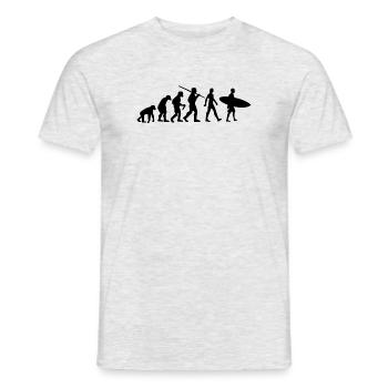 Surfer Evolution Surf - T-shirt homme - gris chiné - Devant - AI Model Male 178 dark (178cm)