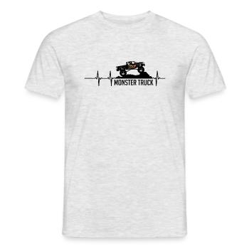 monster truck - Männer T-Shirt - Grau meliert - Vorne - AI Model Male 178 dark (178cm)