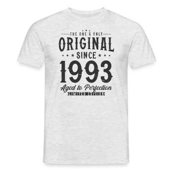 Original 1993 Jahrgang Vintage Retro Geburtstag - Männer T-Shirt - Grau meliert - Vorne - AI Model Male 178 dark (178cm)