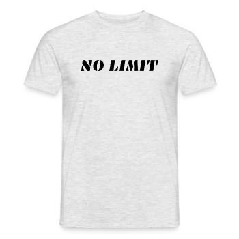 NO LIMIT - T-shirt homme - gris chiné - Devant - AI Model Male 178 dark (178cm)