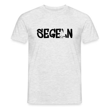 Segeln - Männer T-Shirt - Grau meliert - Vorne - AI Model Male 178 dark (178cm)