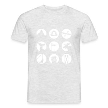 Typical Norway - Men's T-Shirt - heather grey - Front - AI Model Male 178 dark (178cm)
