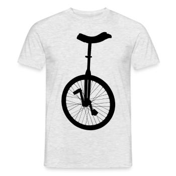 unicycle - Men's T-Shirt - heather grey - Front - AI Model Male 178 dark (178cm)
