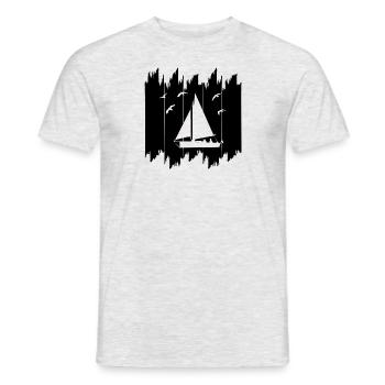 Segeln Segler - Männer T-Shirt - Grau meliert - Vorne - AI Model Male 178 dark (178cm)