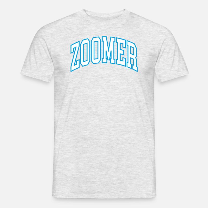 Zoomer - Männer T-Shirt - Grau meliert