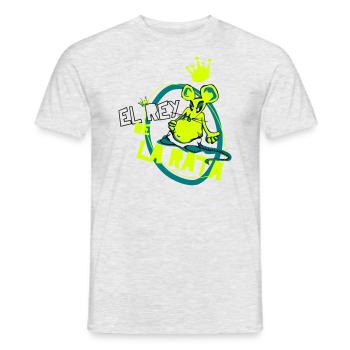 El Rey de la Rata - Men's T-Shirt - heather grey - Front - AI Model Male 178 dark (178cm)