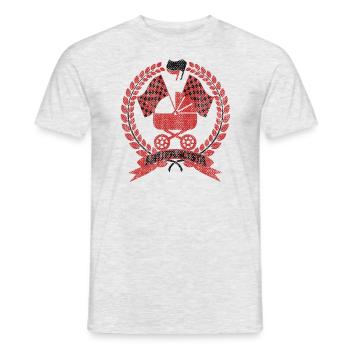 Antifa racer stroller - Men's T-Shirt - heather grey - Front - AI Model Male 178 dark (178cm)