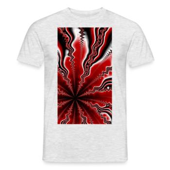 Rote Welle - Männer T-Shirt - Grau meliert - Vorne - AI Model Male 178 dark (178cm)