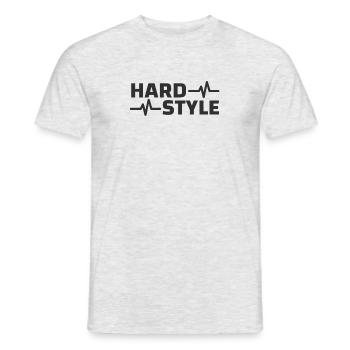 Hardstyle Merchandise Logo Waveform Gift - Men's T-Shirt - heather grey - Front - AI Model Male 178 dark (178cm)