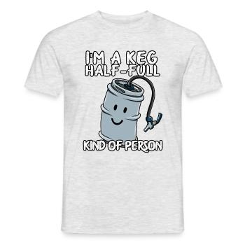 Lustiges Bier Party - Männer T-Shirt - Grau meliert - Vorne - AI Model Male 178 dark (178cm)