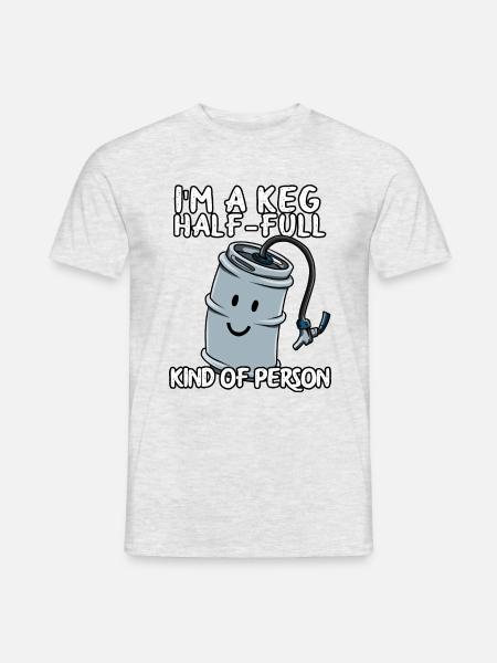 Lustiges Bier Party - Männer T-Shirt - Grau meliert