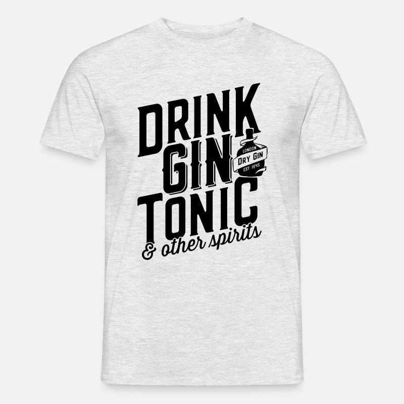 LondonDryGin3 - Mænd T-shirt - grå meleret
