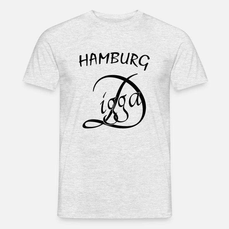 Hamburg Digga - Männer T-Shirt - Grau meliert