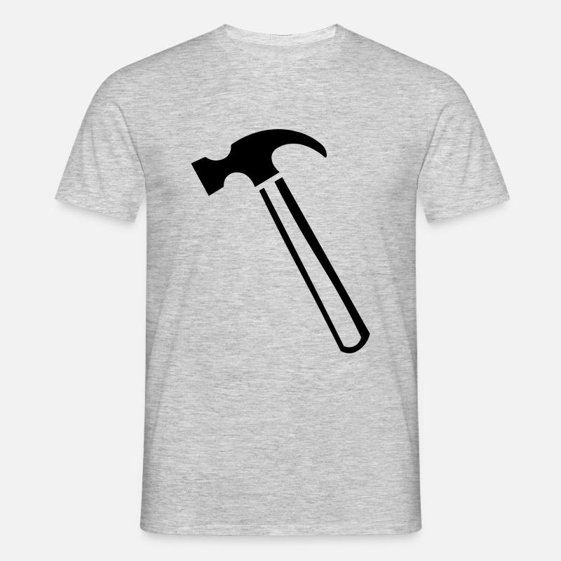 Hammer tool gift idea - Men's T-Shirt - heather grey