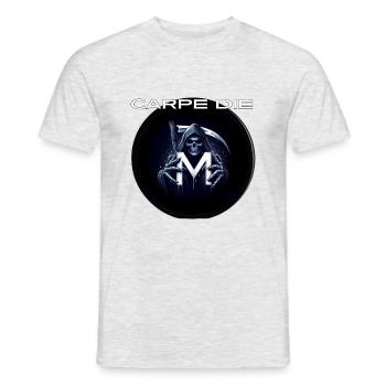 Carpe Die - Men's T-Shirt - heather grey - Front - AI Model Male 178 dark (178cm)