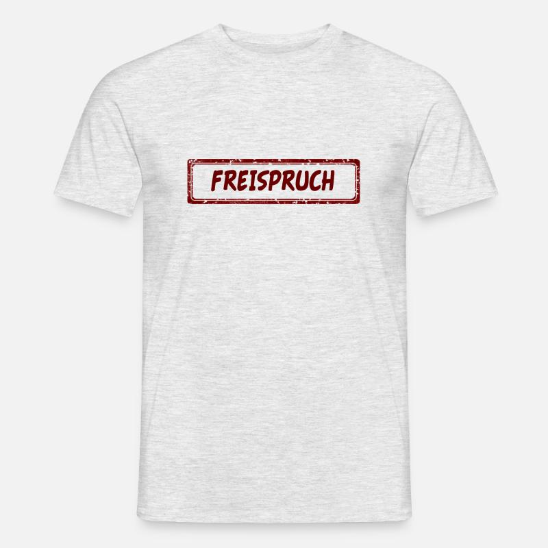 Freispruch Unschuldig Nicht Schuldig Geschenk - Männer T-Shirt - Grau meliert
