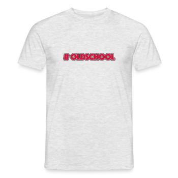 Hashtag Oldschool - T-shirt homme - gris chiné - Devant - AI Model Male 178 dark (178cm)