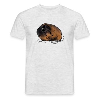 Meerschweinchen Zombie - Männer T-Shirt - Grau meliert - Vorne - AI Model Male 178 dark (178cm)