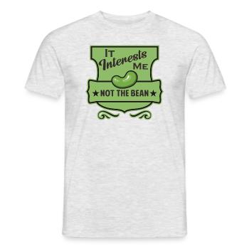 It interests me not the bean - Männer T-Shirt - Grau meliert - Vorne - AI Model Male 178 dark (178cm)