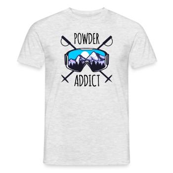 Ski - T-shirt homme - gris chiné - Devant - AI Model Male 178 dark (178cm)