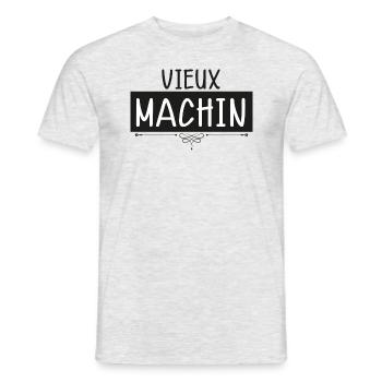 Pour Mon Vieux Machin Préféré Humour Homme - T-shirt homme - gris chiné - Devant - AI Model Male 178 dark (178cm)