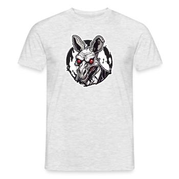 Känguru / Tier / Australien / Beuteltier / Outback - Männer T-Shirt - Grau meliert - Vorne - AI Model Male 178 dark (178cm)