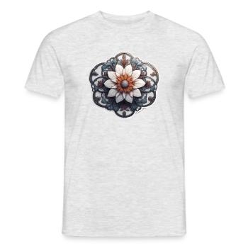 Flower / Plant / Botany / Garden / Blossoms - Men's T-Shirt - heather grey - Front - AI Model Male 178 dark (178cm)