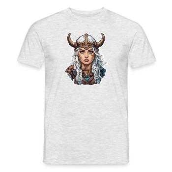 Wikinger / Thor / Odin / nordisch / keltisch - Männer T-Shirt - Grau meliert - Vorne - AI Model Male 178 dark (178cm)