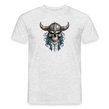 Viking / Thor / Odin / Nordique / Celtique - T-shirt homme - gris chiné - Devant - AI Model Male 178 dark (178cm)
