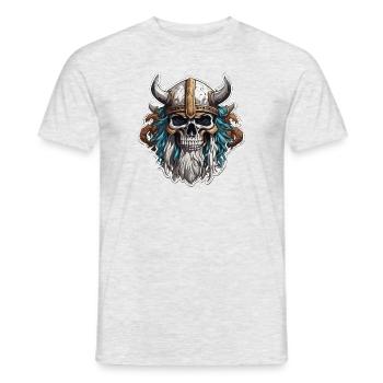 Wikinger / Thor / Odin / nordisch / keltisch - Männer T-Shirt - Grau meliert - Vorne - AI Model Male 178 dark (178cm)