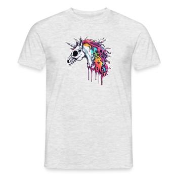 Unicorn / mythical creatures / fairy tales / magic / glitter - Men's T-Shirt - heather grey - Front - AI Model Male 178 dark (178cm)