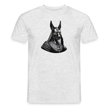 Ägypten / Pharao / Mumien / Hieroglyphen / Sphinx - Männer T-Shirt - Grau meliert - Vorne - AI Model Male 178 dark (178cm)